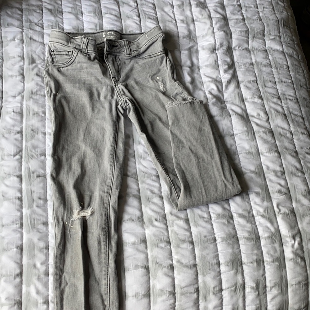 distressed jeans